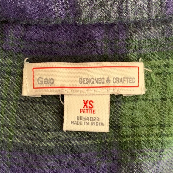 GAP Blue & Green Flannel Dress - Picture 8 of 8